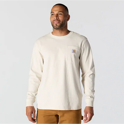 Relaxed Fit Heavyweight Long-Sleeve Mountain Graphic T-Shirt